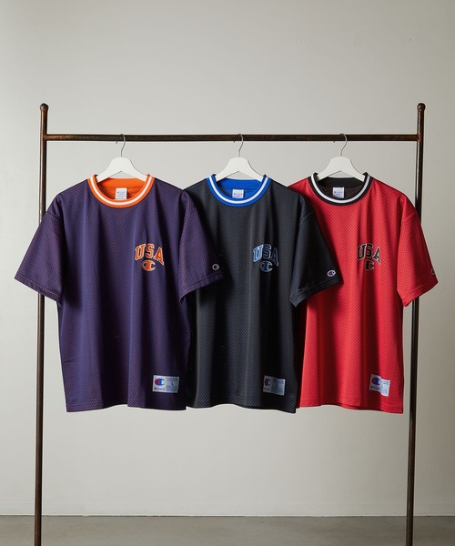 Champion(チャンピオン)の「【Champion】C3-Z301 SHORT SLEEVE T-SHIRT/Tシャツ/チャンピオン/アクションスタイル(Tシャツ/カットソー・メンズ・ブラック/ネイビー/レッド・L/M/XL)」の5枚目の写真