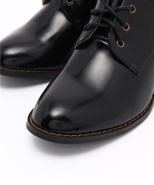 WEGO（ウィゴー）の「WEGO/レースアップヒールシューズ（パンプス・レディース・ブラウン/ワイン/ブラック/ネイビー・MEDIUM/SMALL/LARGE）」の9枚目の写真