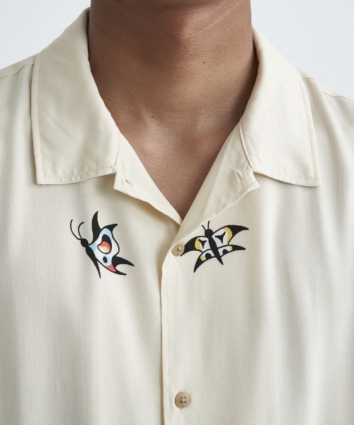 Quiksilver(クイックシルバー)の「POOL PARTY CASUAL SS/クイックシルバー半袖総柄シャツ(シャツ/ブラウス・メンズ・ブラック/ブルー/ブルー系その他/ベージュ・X-LARGE/SMALL/MEDIUM/LARGE)」の10枚目の写真
