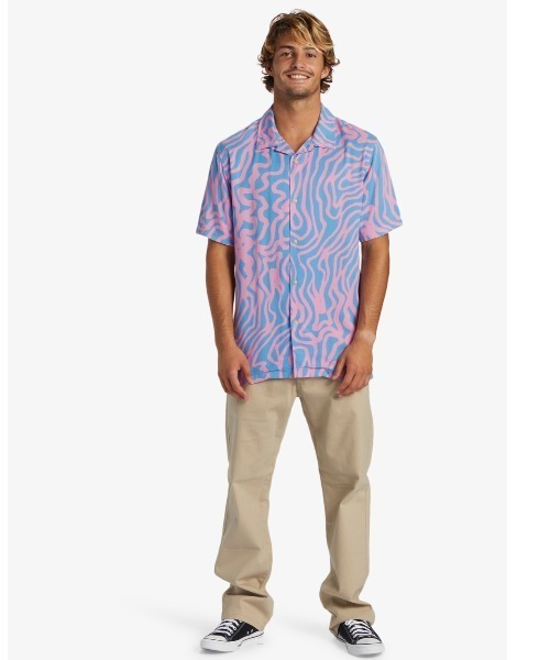 Quiksilver(クイックシルバー)の「POOL PARTY CASUAL SS/クイックシルバー半袖総柄シャツ(シャツ/ブラウス・メンズ・ブラック/ブルー/ブルー系その他/ベージュ・X-LARGE/SMALL/MEDIUM/LARGE)」の21枚目の写真