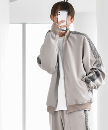 Ritzy（リッツィー）の「ポリエステル ストレッチ ジャガードテープトラックジャケット レディース メンズ（ジャージ）」