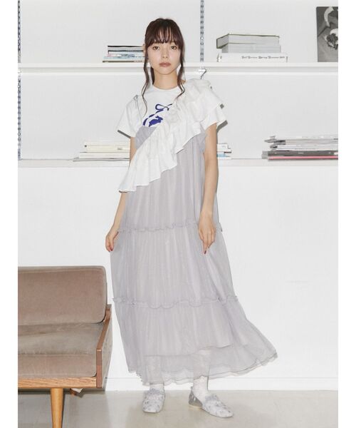 merry jenny（メリージェニー）の「フリルフリルサッシュ（付け襟・レディース・オフホワイト/ブラック/その他1・FREE）」の7枚目の写真