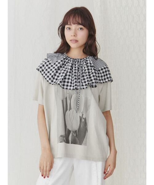 merry jenny（メリージェニー）の「フリルフリルサッシュ（付け襟・レディース・オフホワイト/ブラック/その他1・FREE）」の9枚目の写真