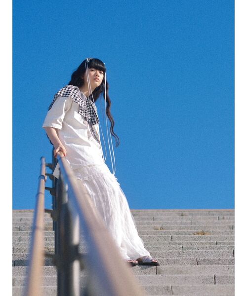 merry jenny（メリージェニー）の「フリルフリルサッシュ（付け襟・レディース・オフホワイト/ブラック/その他1・FREE）」の12枚目の写真