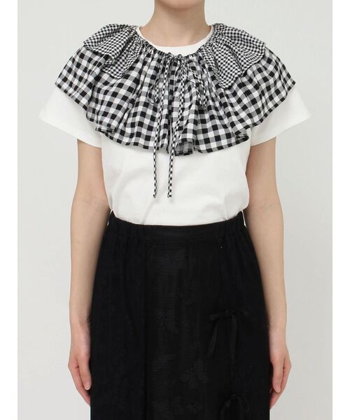 merry jenny（メリージェニー）の「フリルフリルサッシュ（付け襟・レディース・オフホワイト/ブラック/その他1・FREE）」の15枚目の写真