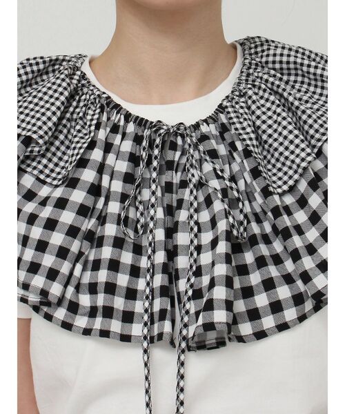 merry jenny（メリージェニー）の「フリルフリルサッシュ（付け襟・レディース・オフホワイト/ブラック/その他1・FREE）」の18枚目の写真