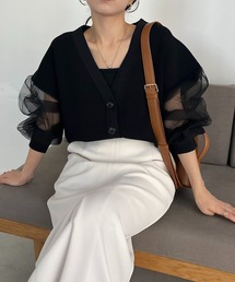 CAPRICIEUX LE'MAGE | 袖シアーカーディガン(カーディガン/ボレロ)