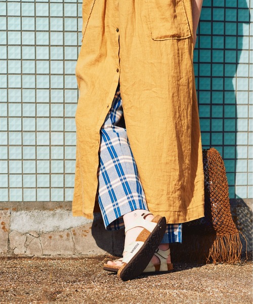 PAR ICI パーリッシィ ノースリーブ リネンワンピース F PAR ICI（パーリッシィ）の「リネン製品染め ノースリーブ