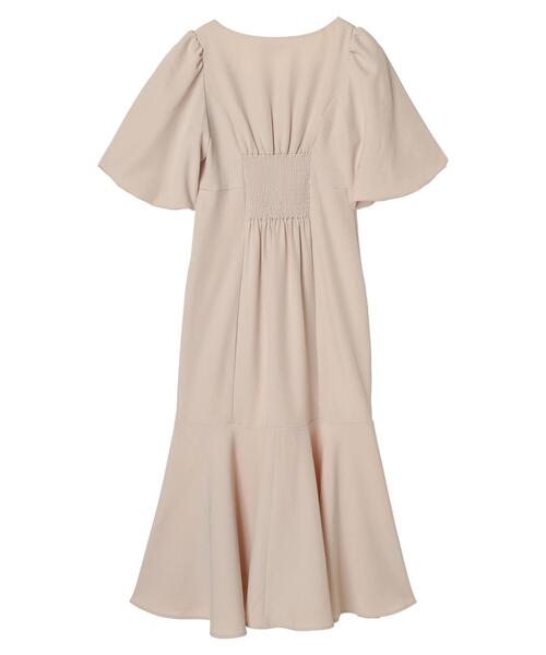 earth music&ecology（アースミュージックアンドエコロジー）の「フロントボタン裾フレアワンピース（ワンピース・レディース・ベージュ/ライトグリーン・M/S）」の16枚目の写真