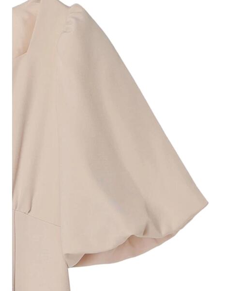 earth music&ecology（アースミュージックアンドエコロジー）の「フロントボタン裾フレアワンピース（ワンピース・レディース・ベージュ/ライトグリーン・M/S）」の18枚目の写真