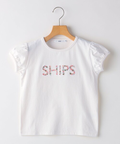 SHIPS(シップス)の「SHIPS KIDS:100~130cm / ガーリー 刺繍 ロゴ TEE(Tシャツ/カットソー・キッズ・オフホワイト/ダークラベンダー・100/110/120/130)」の18枚目の写真