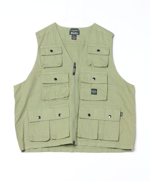 MANASTASH(マナスタッシュ)の「MANASTASH/マナスタッシュ/HEMP POP VEST/ヘンプポップベスト(ベスト・メンズ・ネイビー/その他3/その他10/オリーブ系・L/M/XL/S)」の2枚目の写真