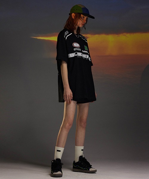 Ressaca(レサーカ)の「オーバーサイズ レーシングプリントTシャツ ブロークコア(Tシャツ/カットソー・メンズ・ホワイト/ブラック・XL/L/M/S)」の14枚目の写真