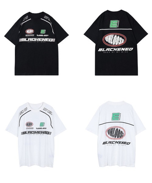 Ressaca(レサーカ)の「オーバーサイズ レーシングプリントTシャツ ブロークコア(Tシャツ/カットソー・メンズ・ホワイト/ブラック・XL/L/M/S)」の9枚目の写真