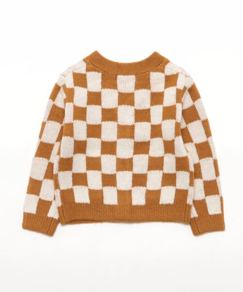 【セール】/Rylee＋Cru/BUTTON CARDIGAN || CHECKERBOARD（その他ベビー用品）｜Rylee + Cru（ライリーアンドクルー）