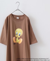 TWEETY（トゥウィーティー）の「TWEETY転写プリントオーバーサイズT（Tシャツ/カットソー）」