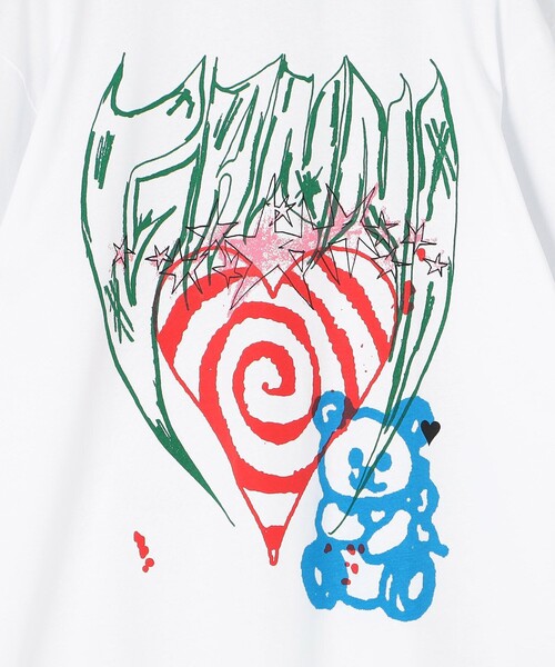 GANNI（ガニー）の「GANNI/ガニー FUTURE HEAVY JERSEY LS T-SHIRT / T3789_490 / ロングスリーブプリントTシャツ（Tシャツ/カットソー・レディース・ホワイト・SMALL）」の5枚目の写真