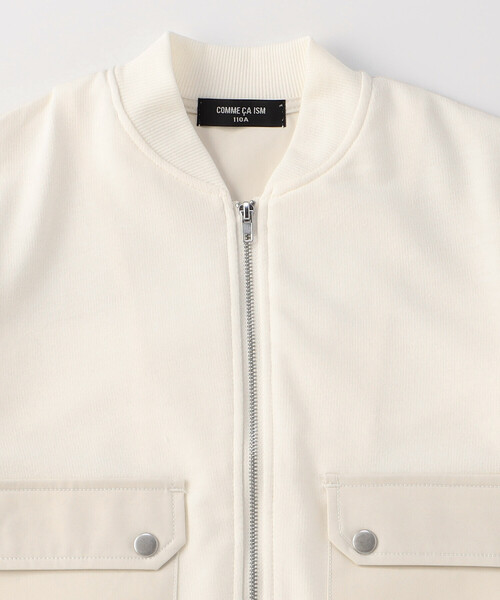 COMME CA ISM(コムサイズム)の「半袖ブルゾン(ブルゾン・キッズ・ブラック/オフホワイト・100cm/110cm/120cm/130cm/140cm/150cm)」の5枚目の写真