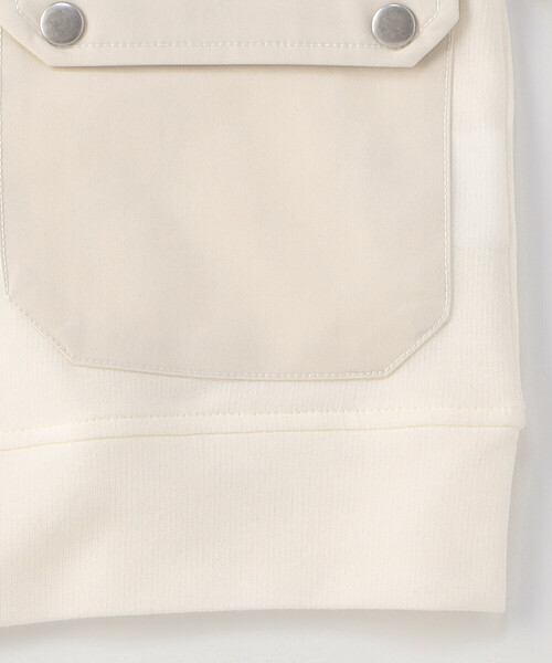 COMME CA ISM(コムサイズム)の「半袖ブルゾン(ブルゾン・キッズ・ブラック/オフホワイト・100cm/110cm/120cm/130cm/140cm/150cm)」の8枚目の写真