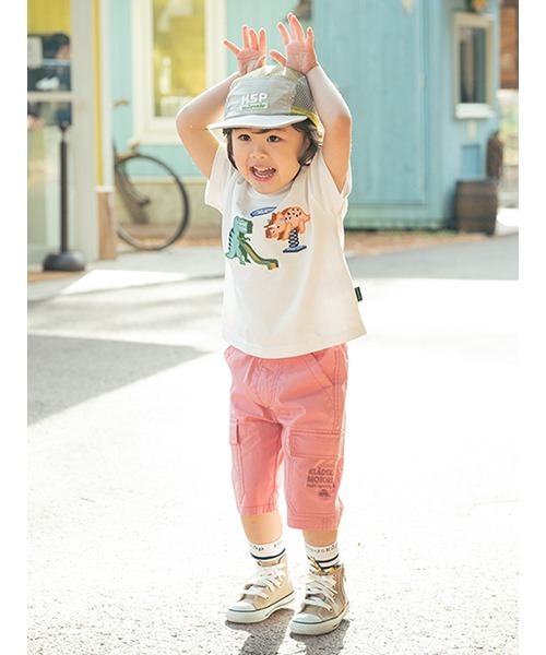 kladskap(クレードスコープ)の「車刺しゅう6分丈カーゴパンツ(カーゴパンツ・キッズ・ピンク/ブラック/カーキ・130cm/120cm/110cm/100cm/90cm)」の19枚目の写真