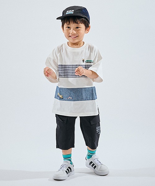 kladskap(クレードスコープ)の「車刺しゅう6分丈カーゴパンツ(カーゴパンツ・キッズ・ピンク/ブラック/カーキ・130cm/120cm/110cm/100cm/90cm)」の18枚目の写真