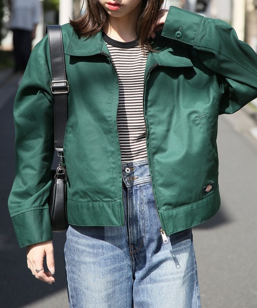 【セール】【Dickies】ルーズシルエット フルジップジャケット ブルゾン /3187-6310（ブルゾン）｜Dickies（ディッキーズ）