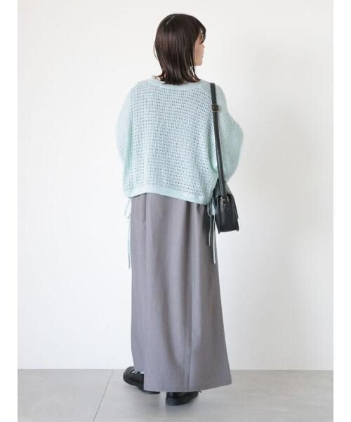 ehka sopo（エヘカソポ）の「裾ドロストカーディガン（カーディガン