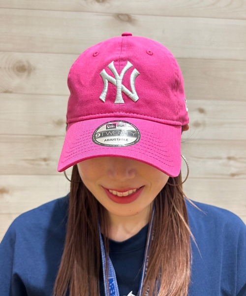 NEW ERA（ニューエラ）の「NEW ERA/ニューエラ キャップ 9TWENTY クロスストラップ カスタムカラー ニューヨーク・ヤンキース 14324552（キャップ・メンズ・オレンジ/パープル/ピンク系1/ピンク系2/ベージュ/ネイビー系1/オレンジ系その他/ネイビー系2・FREE）」の5枚目の写真