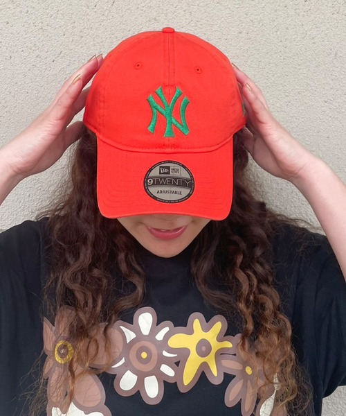 NEW ERA（ニューエラ）の「NEW ERA/ニューエラ キャップ 9TWENTY クロスストラップ カスタムカラー ニューヨーク・ヤンキース 14324552（キャップ・メンズ・オレンジ/パープル/ピンク系1/ピンク系2/ベージュ/ネイビー系1/オレンジ系その他/ネイビー系2・FREE）」の7枚目の写真