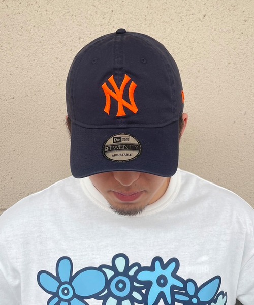 NEW ERA（ニューエラ）の「NEW ERA/ニューエラ キャップ 9TWENTY クロスストラップ カスタムカラー ニューヨーク・ヤンキース 14324552（キャップ・メンズ・オレンジ/パープル/ピンク系1/ピンク系2/ベージュ/ネイビー系1/オレンジ系その他/ネイビー系2・FREE）」の13枚目の写真