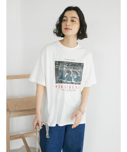 CRAFT STANDARD BOUTIQUE(クラフトスタンダードブティック)の「【ユニセックス】UVカット / LIVE TEE(Tシャツ/カットソー・レディース・チャコールグレー/オフホワイト/グリーン・M/L/XL)」の5枚目の写真