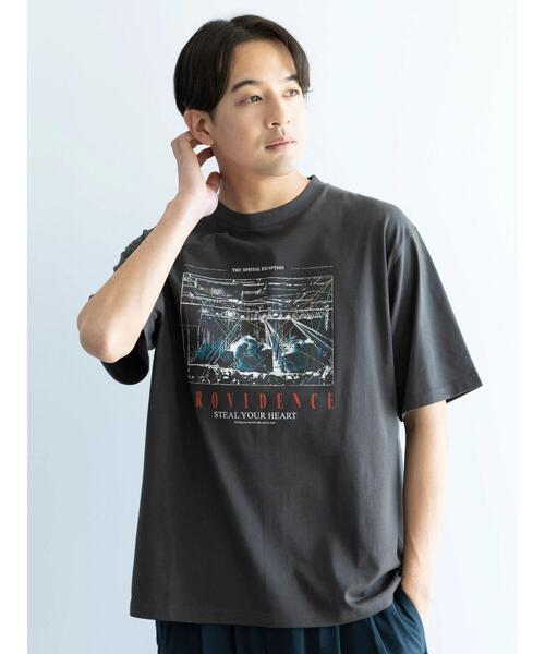 CRAFT STANDARD BOUTIQUE(クラフトスタンダードブティック)の「【ユニセックス】UVカット / LIVE TEE(Tシャツ/カットソー・レディース・チャコールグレー/オフホワイト/グリーン・M/L/XL)」の6枚目の写真