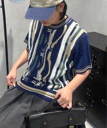S/S 3Dデザインニットプルオーバー