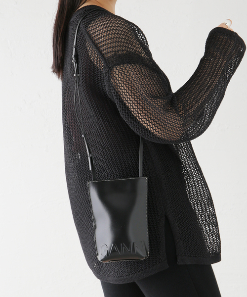 GANNI(ガニー)の「【GANNI/ガニー】Small Crossbody A3591(ショルダーバッグ・レディース・ブラック・FREE)」の14枚目の写真