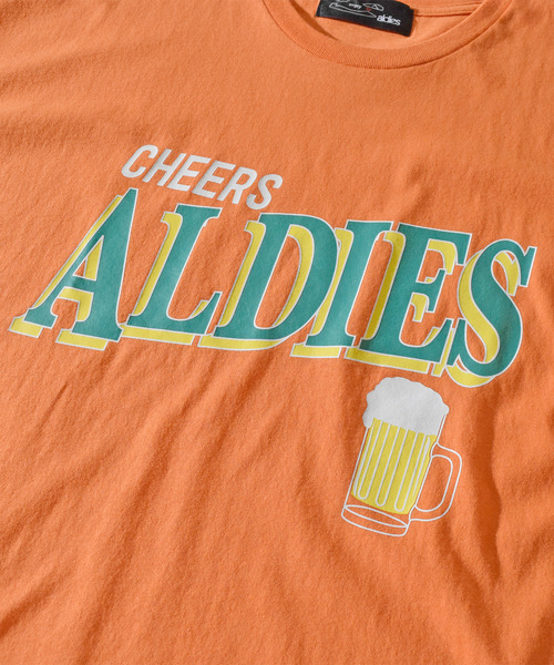 ALDIES(アールディーズ)の「Cheer Big T / チアービッグT(Tシャツ/カットソー・メンズ・ホワイト/オレンジ/ブラック・FREE)」の5枚目の写真