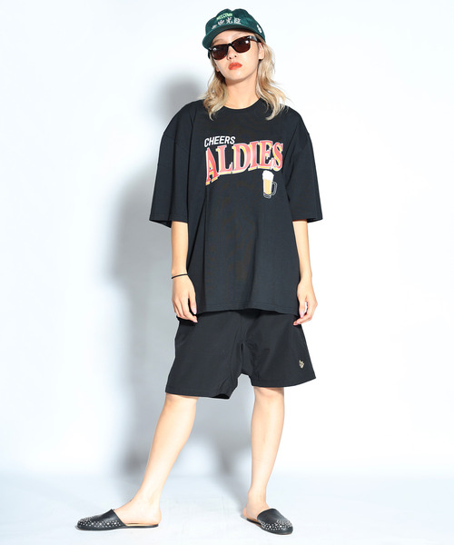 ALDIES(アールディーズ)の「Cheer Big T / チアービッグT(Tシャツ/カットソー・メンズ・ホワイト/オレンジ/ブラック・FREE)」の20枚目の写真