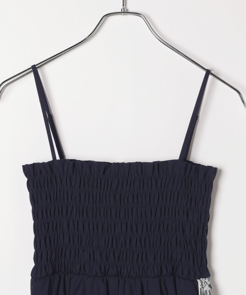 Heather（ヘザー）の「ラインレースシャーリングキャミワンピース　118751（ワンピース・レディース・ホワイト/ネイビー/ブラック・FREE）」の12枚目の写真