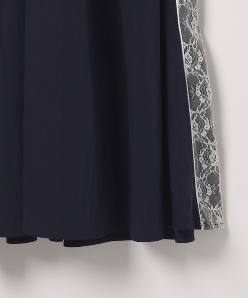 Heather（ヘザー）の「ラインレースシャーリングキャミワンピース　118751（ワンピース・レディース・ホワイト/ネイビー/ブラック・FREE）」の10枚目の写真