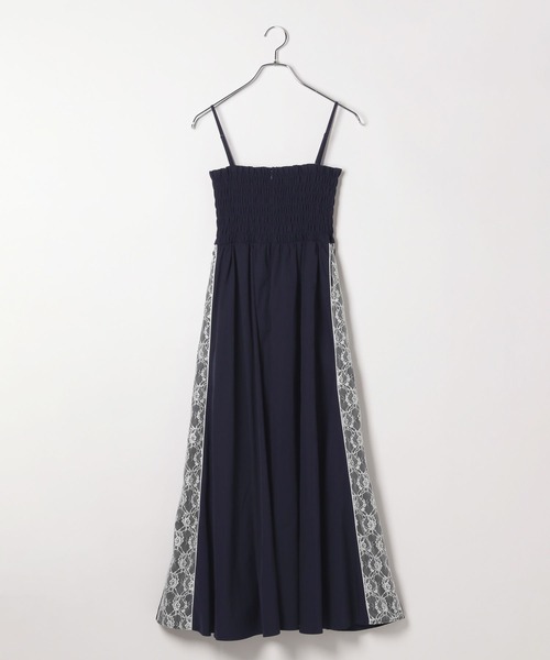 Heather（ヘザー）の「ラインレースシャーリングキャミワンピース　118751（ワンピース・レディース・ホワイト/ネイビー/ブラック・FREE）」の9枚目の写真