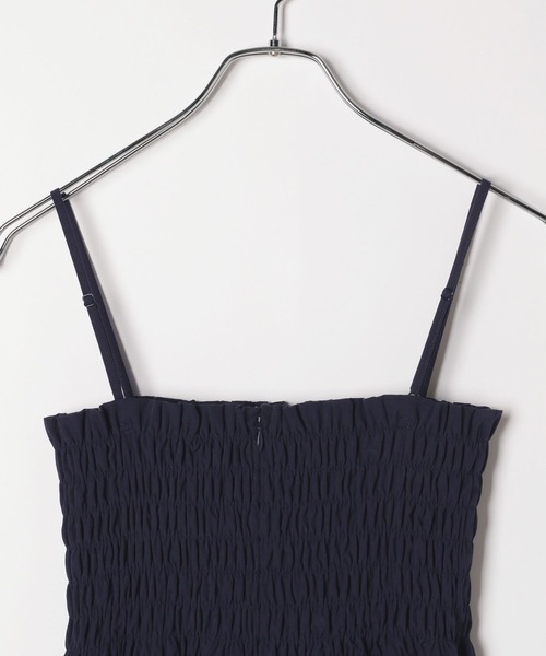 Heather（ヘザー）の「ラインレースシャーリングキャミワンピース　118751（ワンピース・レディース・ホワイト/ネイビー/ブラック・FREE）」の8枚目の写真