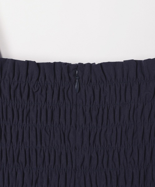 Heather（ヘザー）の「ラインレースシャーリングキャミワンピース　118751（ワンピース・レディース・ホワイト/ネイビー/ブラック・FREE）」の7枚目の写真