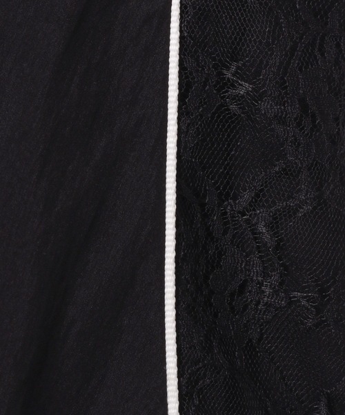 Heather（ヘザー）の「ラインレースシャーリングキャミワンピース　118751（ワンピース・レディース・ホワイト/ネイビー/ブラック・FREE）」の4枚目の写真