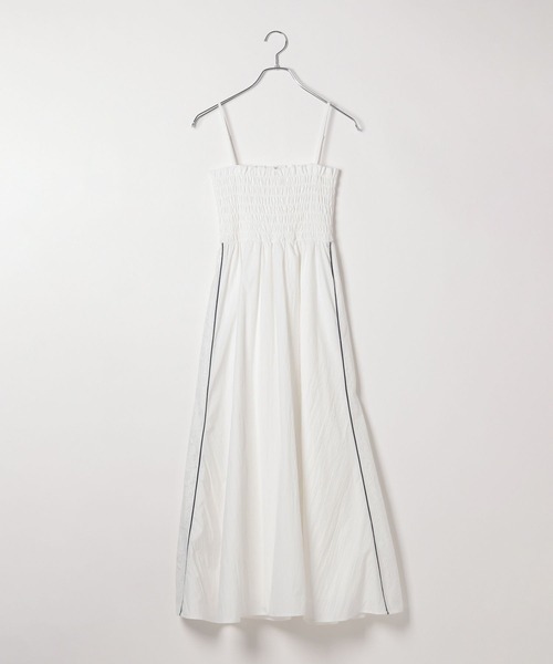 Heather（ヘザー）の「ラインレースシャーリングキャミワンピース　118751（ワンピース・レディース・ホワイト/ネイビー/ブラック・FREE）」の14枚目の写真