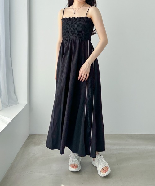 【新品】L'EST ROSE キャミワンピース レース 黒 L'EST ROSE レストローズ LEST 裾 レース & 刺繍 の 可愛い
