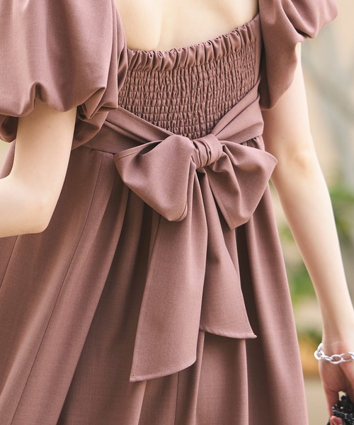 RUIRUE BOUTIQUE(ルイルエブティック)の「洗える3WAYスリーブ&フレアロング丈ワンピースセット リゾート(ワンピース・レディース・ピンク/ブラック/チャコールグレー・3L/LL/L/M/S)」の12枚目の写真