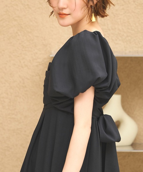 RUIRUE BOUTIQUE(ルイルエブティック)の「洗える3WAYスリーブ&フレアロング丈ワンピースセット リゾート(ワンピース・レディース・ピンク/ブラック/チャコールグレー・3L/LL/L/M/S)」の14枚目の写真