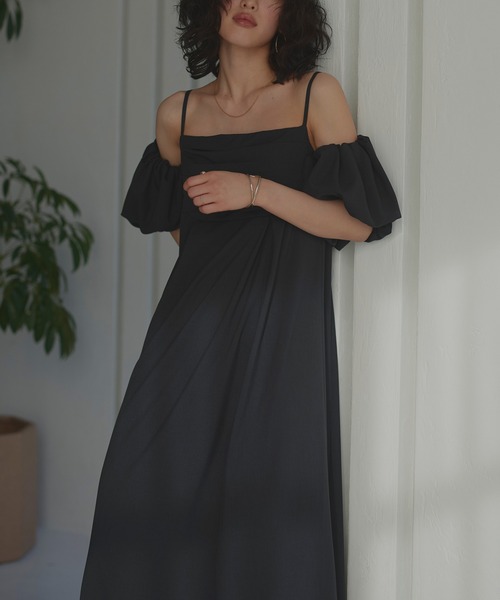 RUIRUE BOUTIQUE(ルイルエブティック)の「洗える3WAYスリーブ&フレアロング丈ワンピースセット リゾート(ワンピース・レディース・ピンク/ブラック/チャコールグレー・3L/LL/L/M/S)」の7枚目の写真