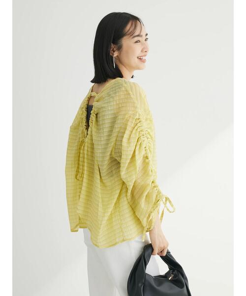 ELENCARE DUE（エレンカーレデュエ）の「・ELENCARE　DUE　バックリボンブラウス（シャツ/ブラウス・レディース・オフホワイト/イエロー/オレンジ/ブラック・FREE）」の22枚目の写真