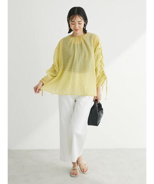 ELENCARE DUE（エレンカーレデュエ）の「・ELENCARE　DUE　バックリボンブラウス（シャツ/ブラウス・レディース・オフホワイト/イエロー/オレンジ/ブラック・FREE）」の18枚目の写真