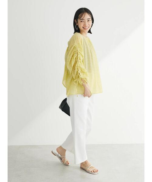 ELENCARE DUE（エレンカーレデュエ）の「・ELENCARE　DUE　バックリボンブラウス（シャツ/ブラウス・レディース・オフホワイト/イエロー/オレンジ/ブラック・FREE）」の19枚目の写真